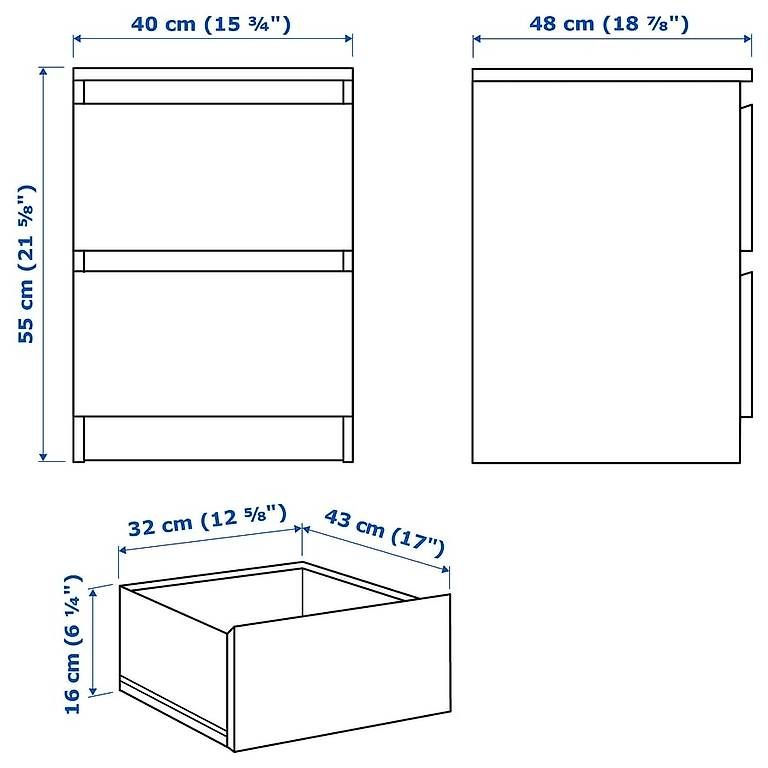 Ikea Comodini: Commode table de chevet Ikea Malm – Nuovo (secondo la descrizione) da St-Sulpice VD venduto da oli_ksc8 1