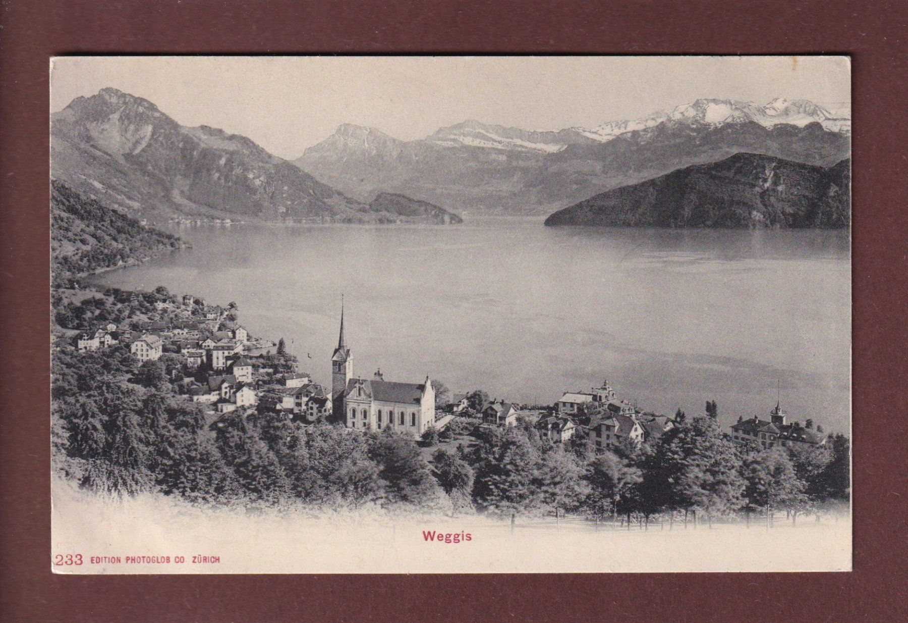Cartoline postali: WEGGIS – Usato da Pully venduto da nicecards