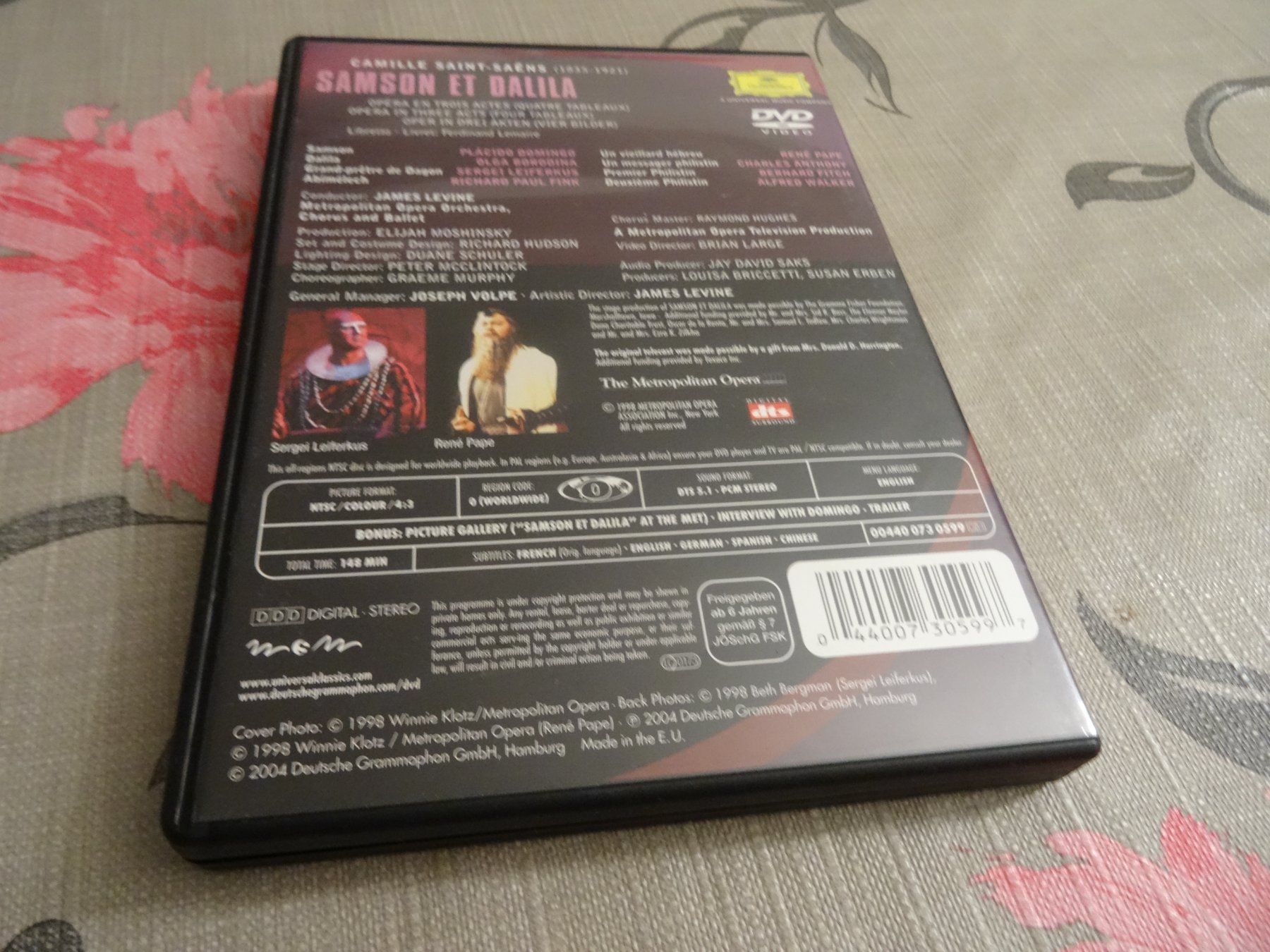 Tutti i DVDs: Saint-Saens - Samson et Dalila - Levine DVD OPER – Usato da Olten venduto da Disc-Ausverkauf 2