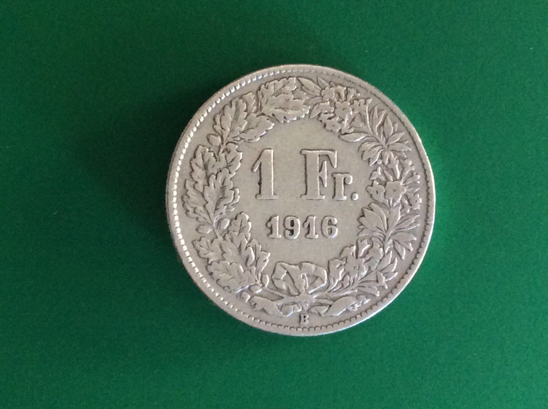 Tutti le monete: 1 franc  1916  Jolie – Usato da Genève venduto da pie_fh2d