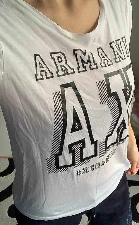 Armani T-shirt: Armani Exchange T-Shirt weiss gr. S – Usato da St. Gallen venduto da mar_rkm7 1