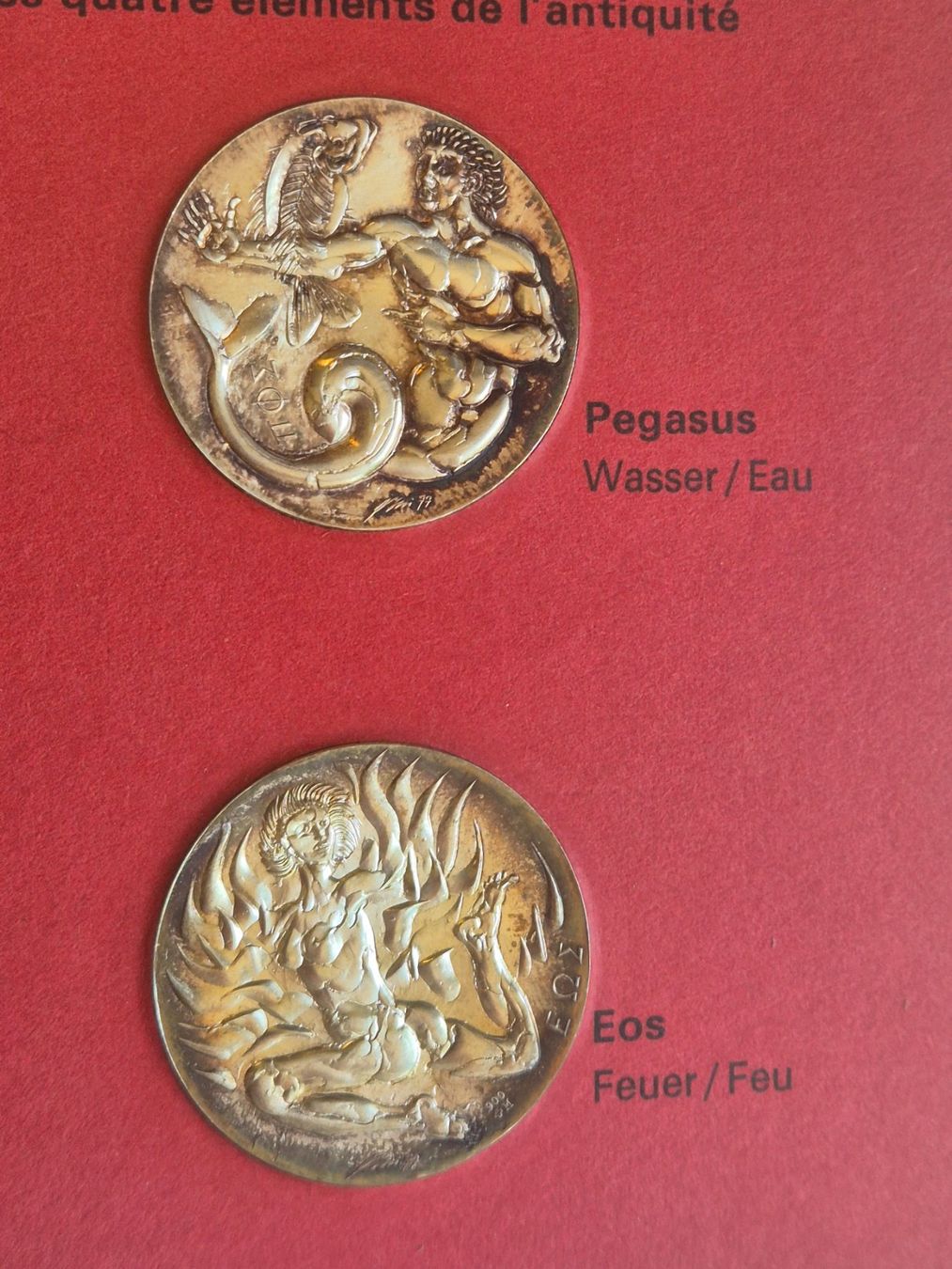 Medaglie: Die 4 Elemente von Hans Erni Silber ab 1 Fr. – Usato da Luzern venduto da Vreneli_1 4