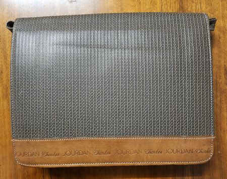 Charles Jourdan Vintage Umhängetasche Leder Tasche Muster