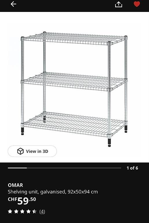 Scaffali: IKEA OMAR Regal (NEW!) – Nuovo e nell'imballaggio originale da Basel venduto da iva_7nml 2