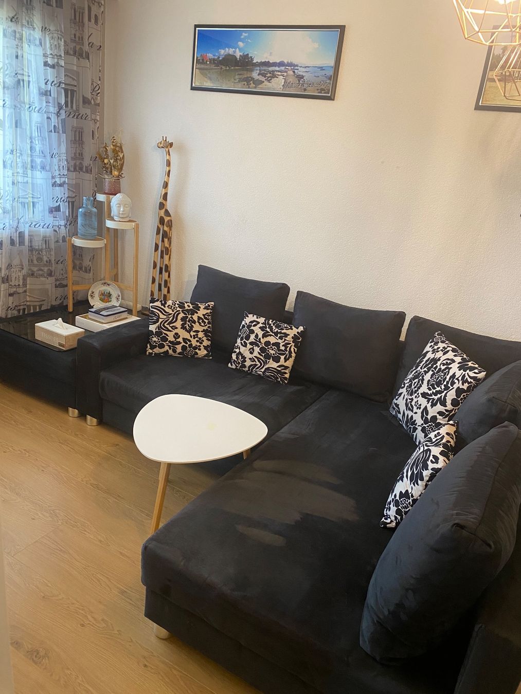 Sofas: Canapé d’angle en daim noir – Gebraucht aus Yverdon-les-Bains von Tiffany_92 3