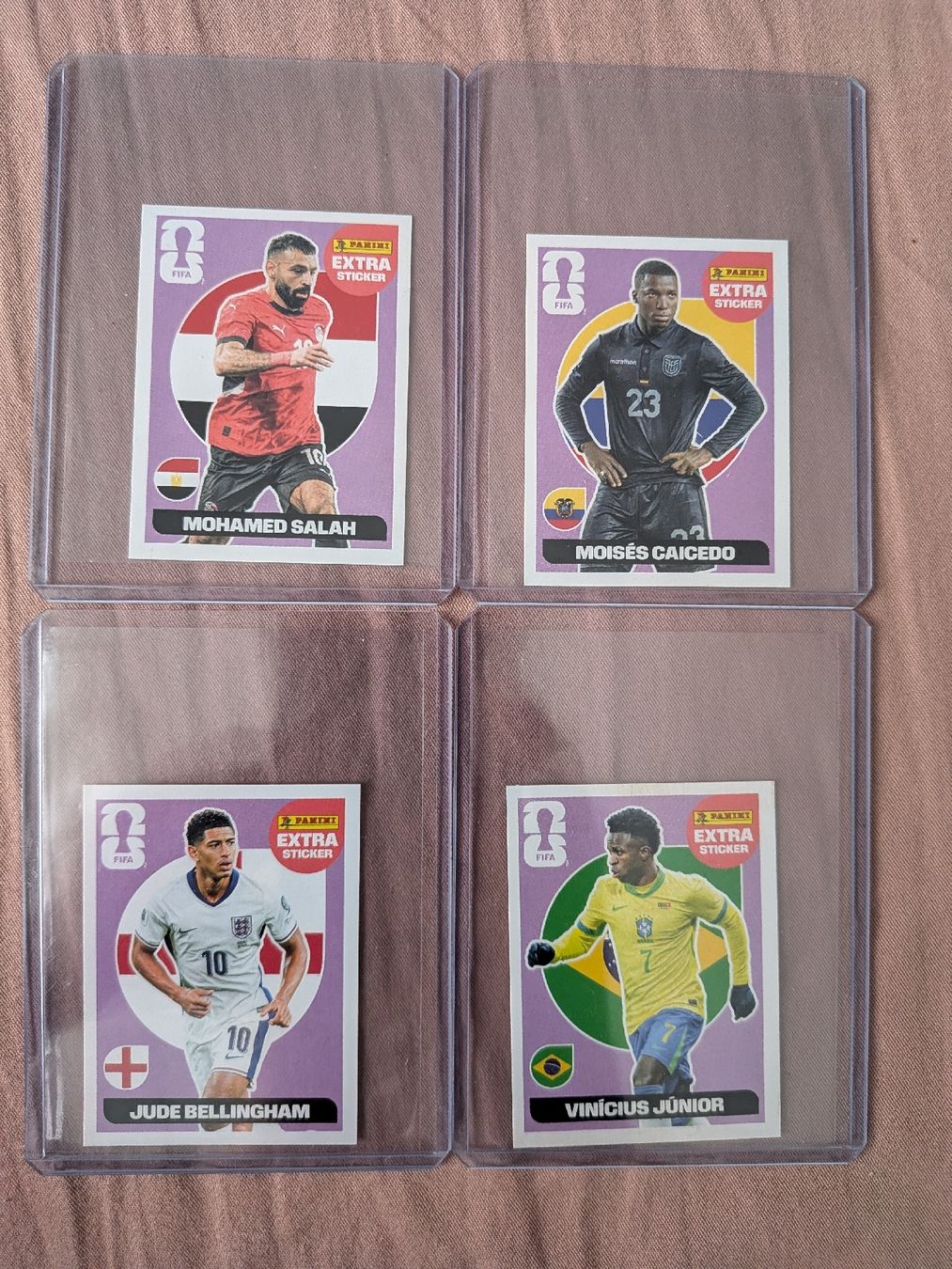 Panini Carte collezionabili: Panini extra Sticker Set Salah, Vini, Bellingham, Caicedo – Nuovo (secondo la descrizione) da Uster venduto da yajiao