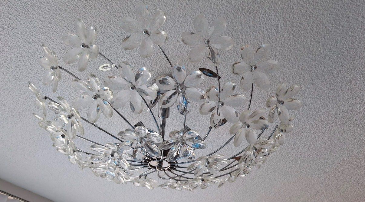 Lampade: Deckenleuchte mit Kristall-Blütendesign – Usato da Bern venduto da ece_nxk7