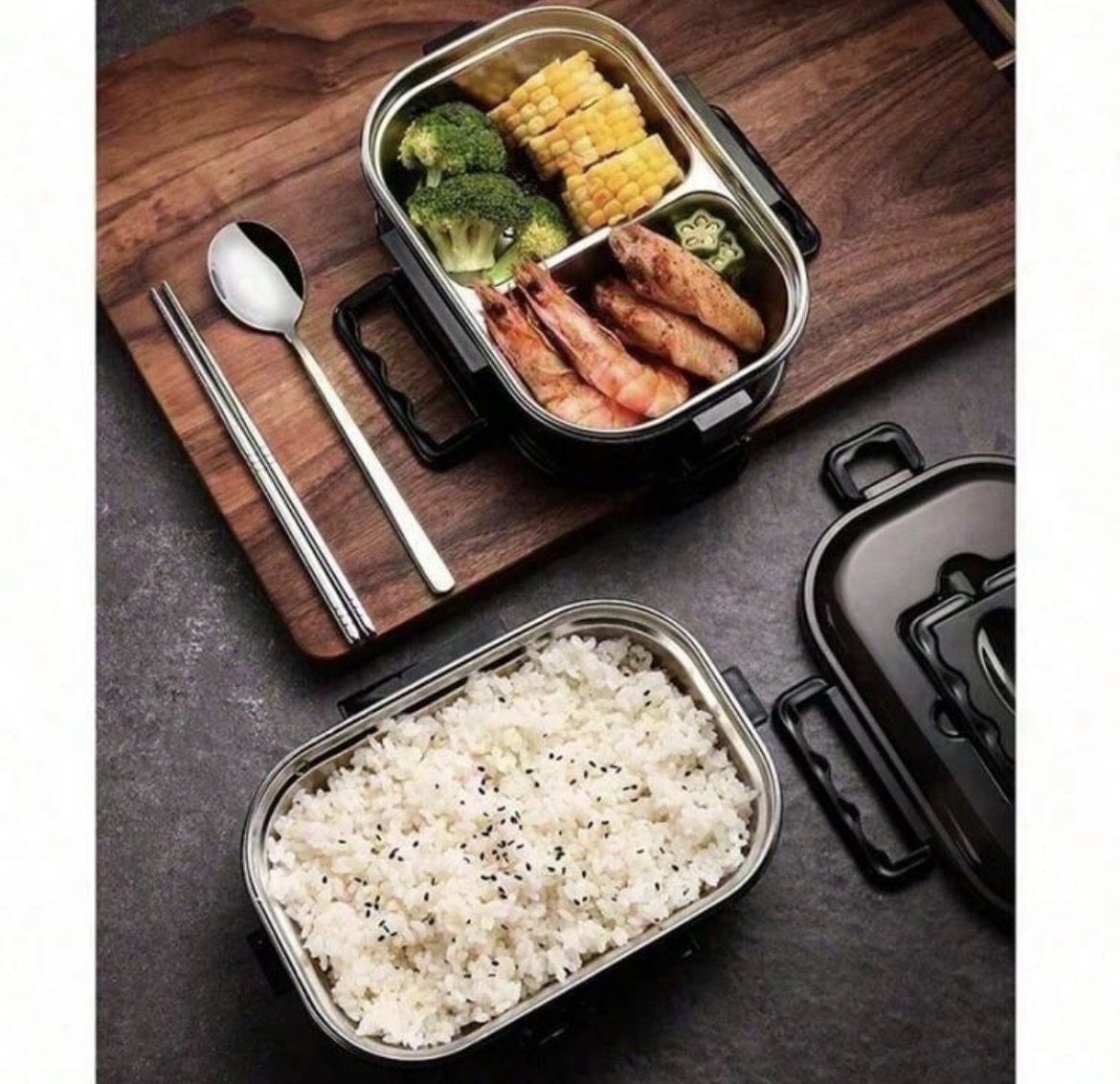 Contenitori & Simili: Praktische Lunchbox mit 2 Fächern – Nuovo e nell'imballaggio originale da Emmenbrücke venduto da ShopDirect 1