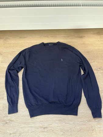 Navy Polo Ralph Lauren Washable Merino Wool Sweater - Size S