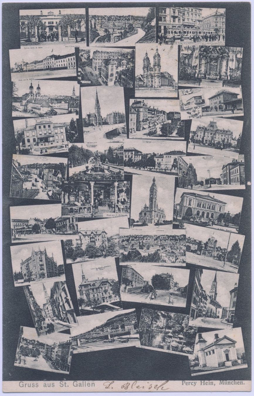 Cartoline postali: St.Gallen 1904 Mehrbildkarte – Usato da Lützelflüh-Goldbach venduto da blauerkranich
