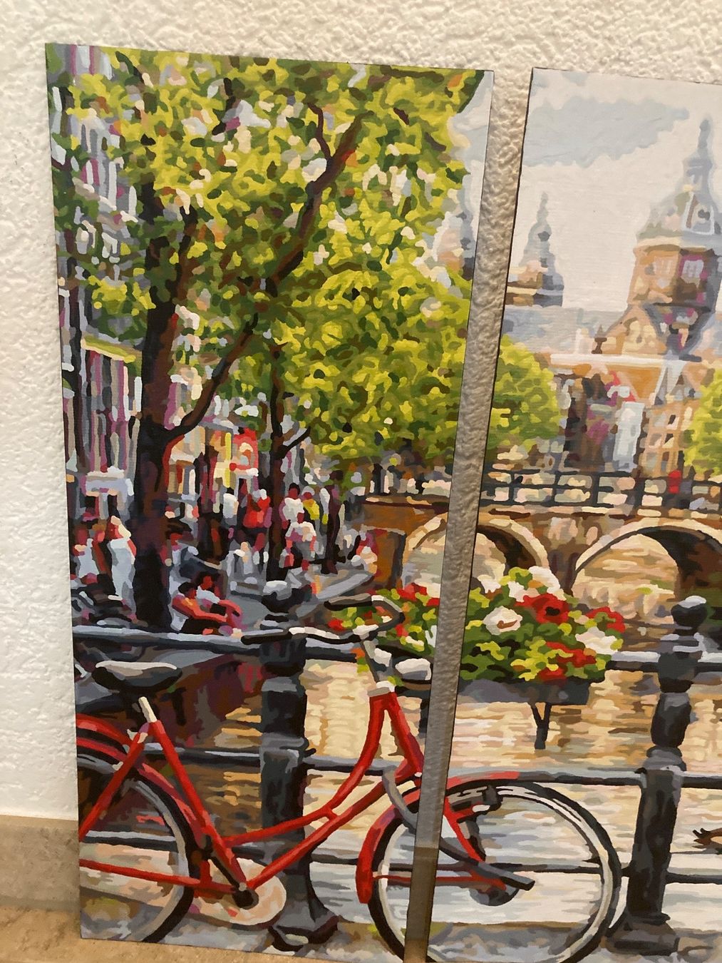 Foto & Immagini: 3-teiliges Bild/Gemälde "Amsterdam", Malen nach Zahlen – Usato da Gelterkinden venduto da froggy80 1