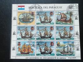 1985 Paraguay  Schiffe Block gest.  (A744)