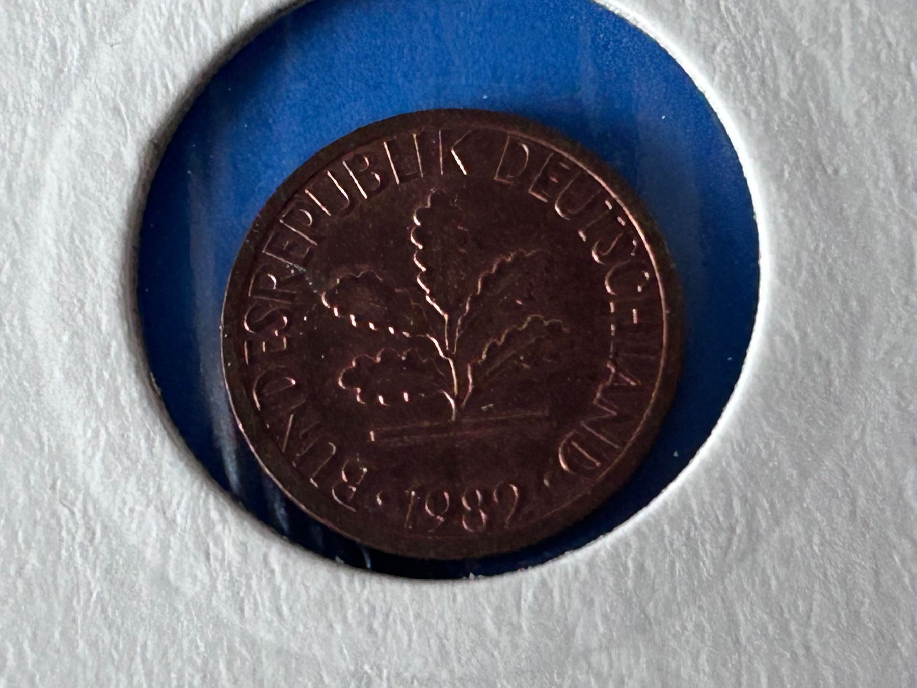 Tutti le monete: Germany - 1 Pfennig 1982 F – Usato da Corcelles NE venduto da AJKader 7