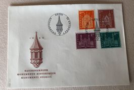 Ergänzungswetre zur Baudenkmälerrausgabe FDC 1963