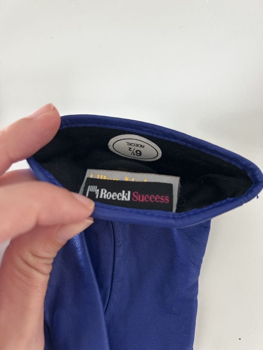 Roeckl Guanti & manicotti: Kobaltblaue Roeckl Handschuhe Leder 6,5 – Usato da Zürich venduto da cos_b629 3