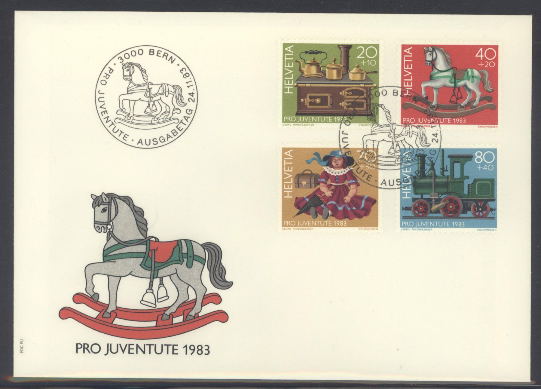 Tutti i francobolli: 1983, FDC, Pro Juventute – Usato da Willisau venduto da Vollstempel