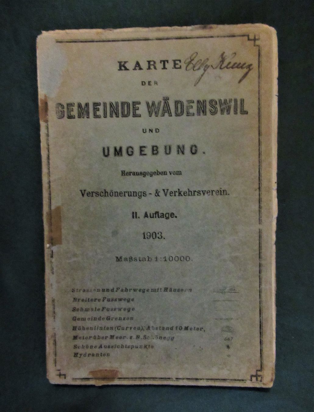 Cartine & Atlanti: Wädenswil  Ortsplan 1903 – Usato da hedingen venduto da kurattli01 2