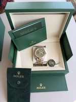 Rolex datejust 41mm or jaune cadran vert