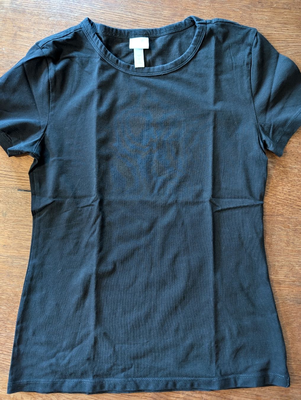 T-shirt: Schwarzes H&M T-Shirt Grösse S, Basic Sommer Top Damen – Usato da Bern venduto da Zorro333