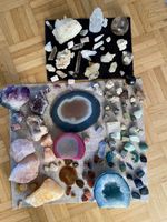 Mineralien Sammlung Kristalle und Steine diverse Arten