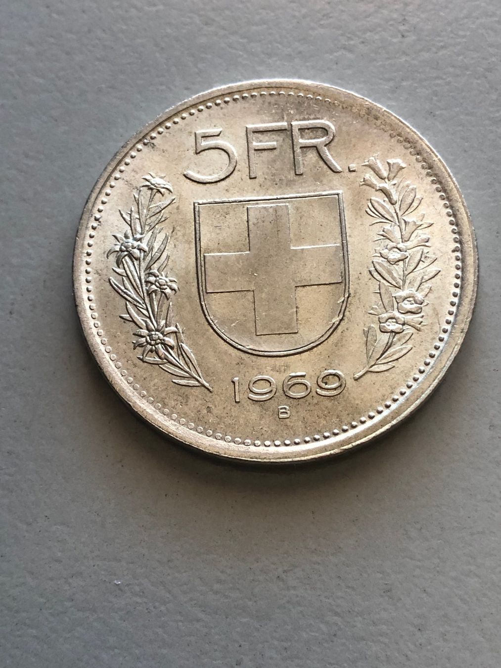 Tutti le monete: 5 Fr. 1969 – Usato da Schötz venduto da Odpa