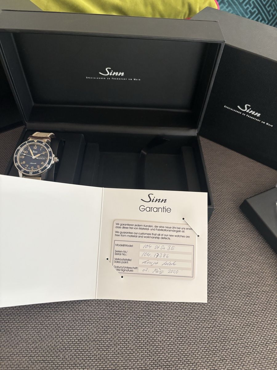 Sinn Orologi: Sinn 104 St Sa A B E limited edition  – Usato da Schindellegi venduto da jac_55n5 3
