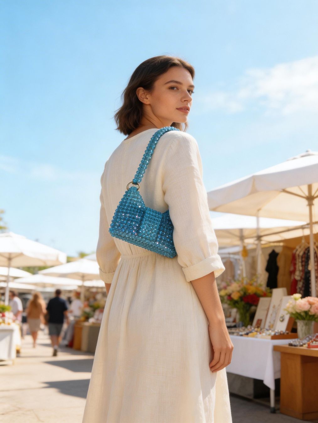 Taschen für Damen: Wunderschöne elegante Handtasche aus Kristallperlen – Neu und originalverpackt aus canobbio von barbarb 3