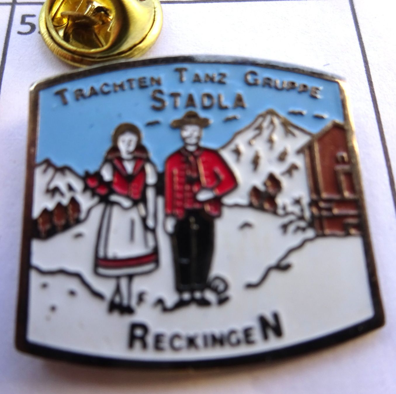 Placchette & Badge: Pin Trachten Tanz Stadla Reckingen – Usato da Utzenstorf venduto da BUtter81