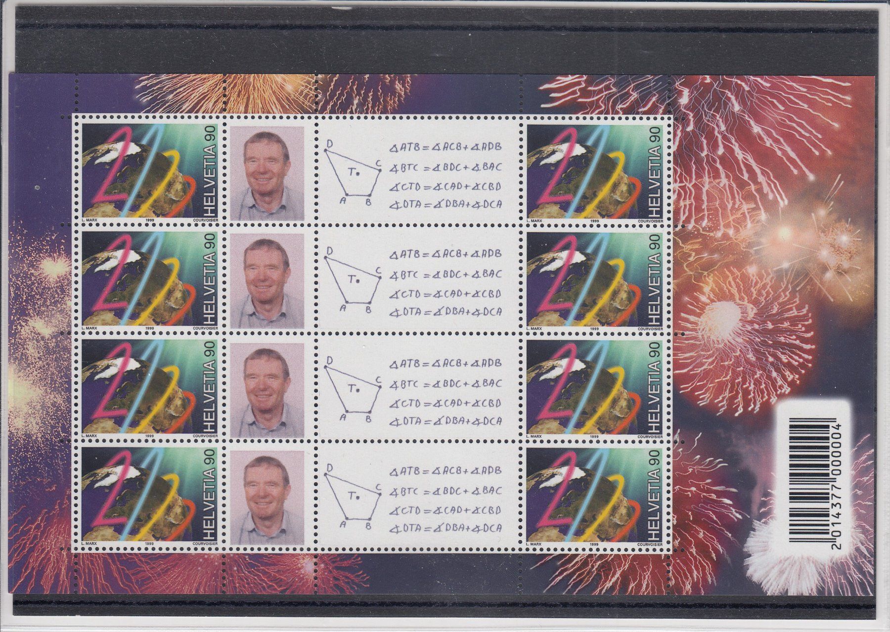 Alle Briefmarken: 1999 Millenium Sonderbogen personalisiert, SBK OS80B, ** – Gebraucht aus Rheinfelden von iamello