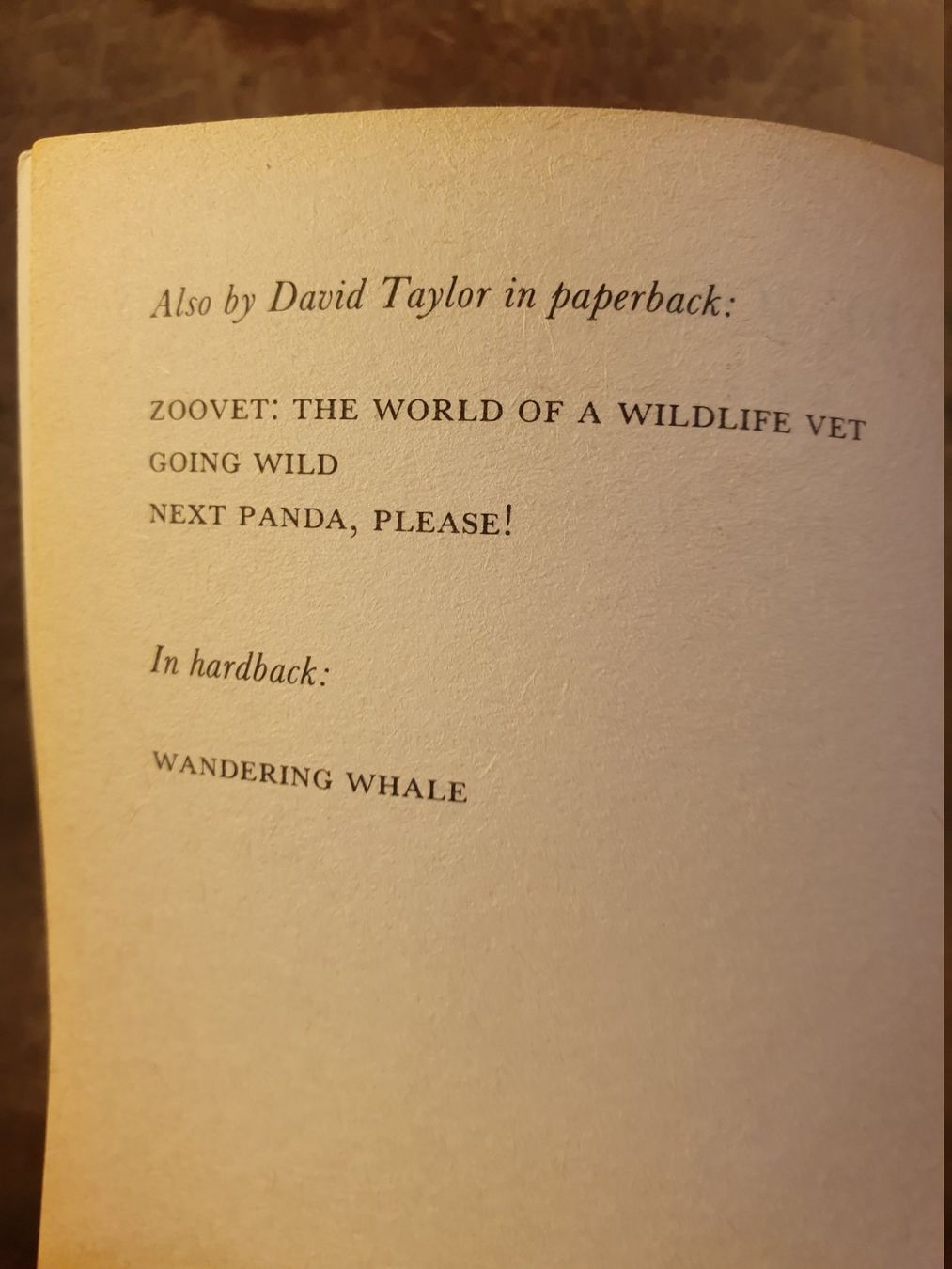 Libri: Doctor In The Zoo - David Taylor – Usato da Zürich venduto da loosebone 2