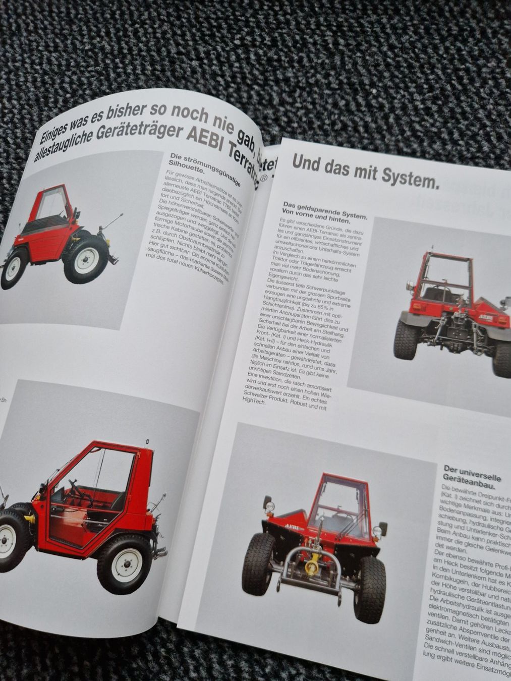 Aebi Trattori: Original Prospekt Aebi Terratrac TT60 – Usato da Dürnten venduto da Bachtel84 1