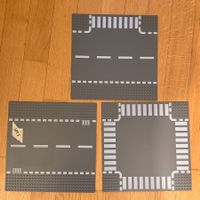 Lego 3 x Road Plates / Strassenplatten