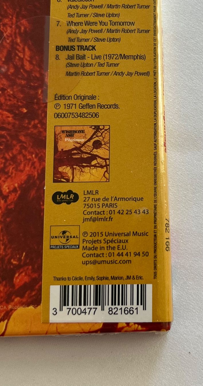 CD: Wishbone Ash - Pilgrimage / CD, OVP – Nuovo e nell'imballaggio originale da Schaffhausen venduto da Mond689 2