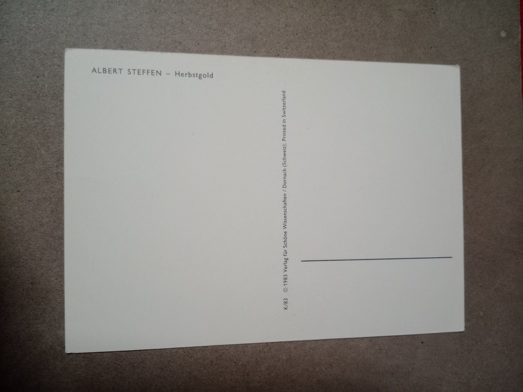 Cartes postales: Ak Kunst Albert Steffen Herbstgold Baum – D'occasion à Küttigen par Melisch1000 1