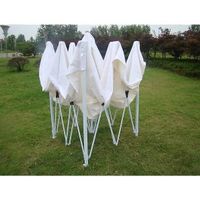 Tente pliable solide IMPERMEABLE 3x3m blanche professionelle