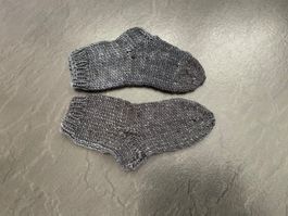Handgestrickte Kinder-Socken Gr.20 Fusslänge 13,5 cm