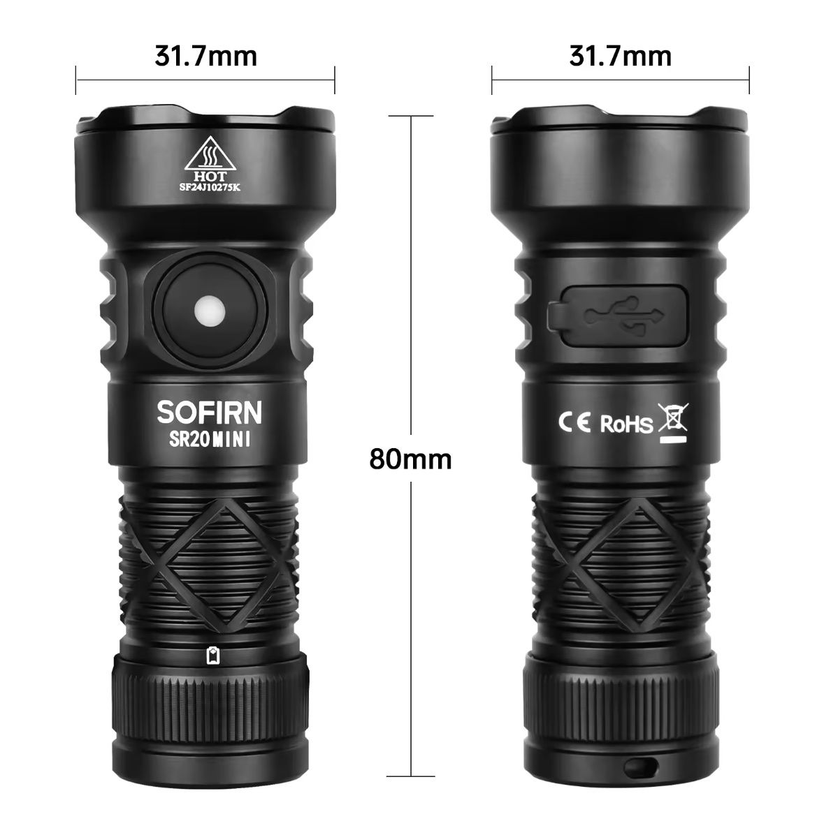 Lampade: Neu: Sofirn SR20 Mini mit Weiss/Rotlicht. Max. 1200 Lumen – Nuovo e nell'imballaggio originale da Arbon venduto da Helmuth 7