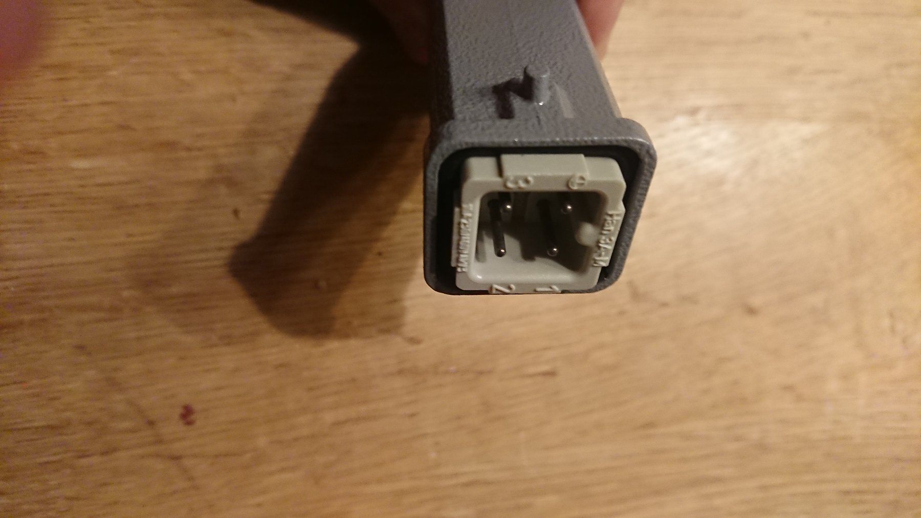 Elektronikbauteile: Harting Kupplungsstecker 4-polig Han 3A-M – Gebraucht aus Rheineck von robse-ponte 1