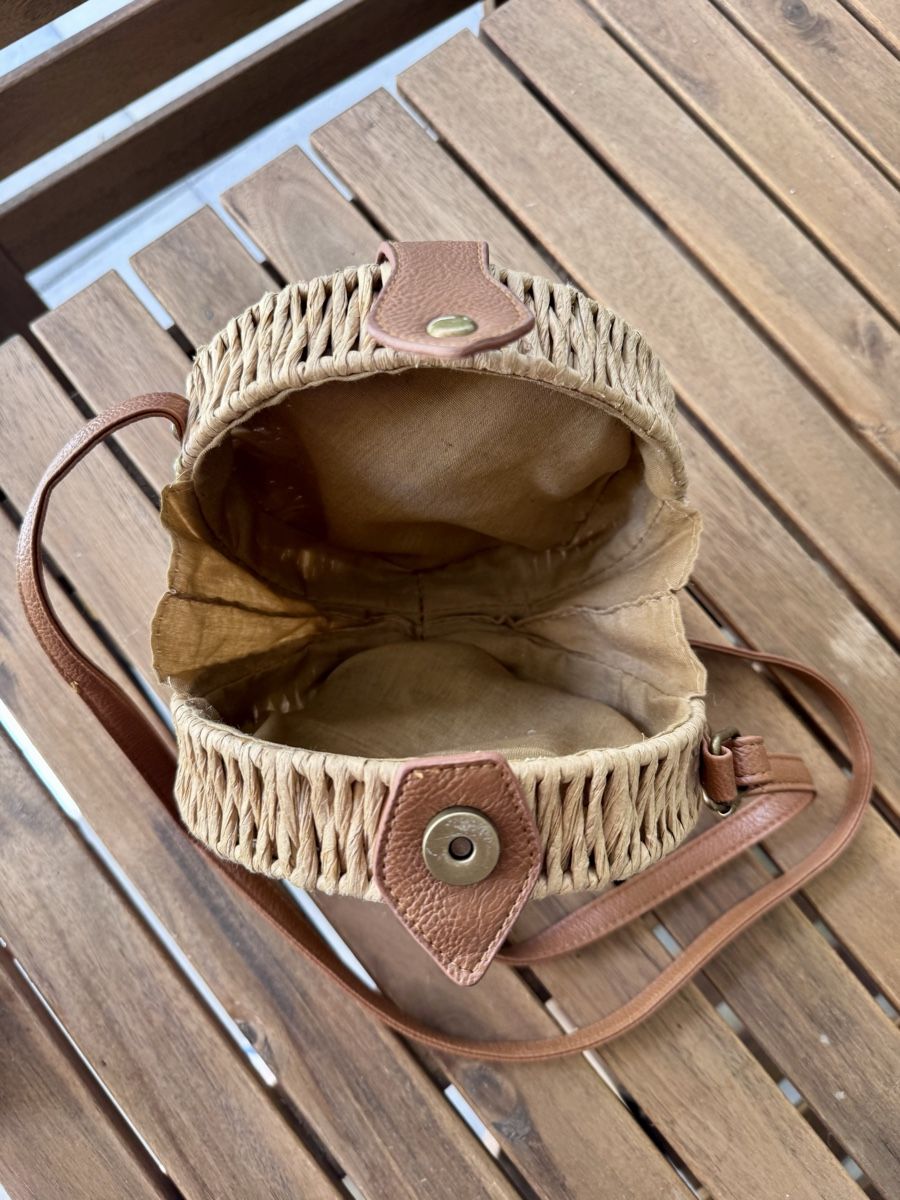 Borse da donna: Rattan Tasche rund  – Nuovo (secondo la descrizione) da Niederwangen BE venduto da Schatam 3