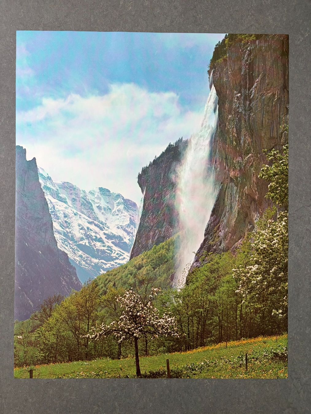 Poster & Bilder: Original Vintage Poster - Staubbachfall – Gebraucht aus Zürich von jesulin05
