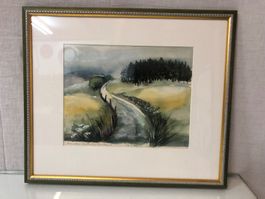 Aquarell-Bild von Hannelore Rueland 25x20cm; schön gerahmt!