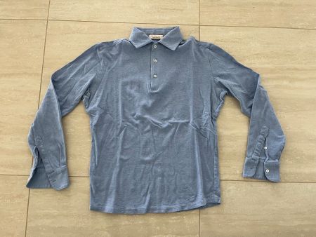 Luca Faloni light blue long-sleeve polo