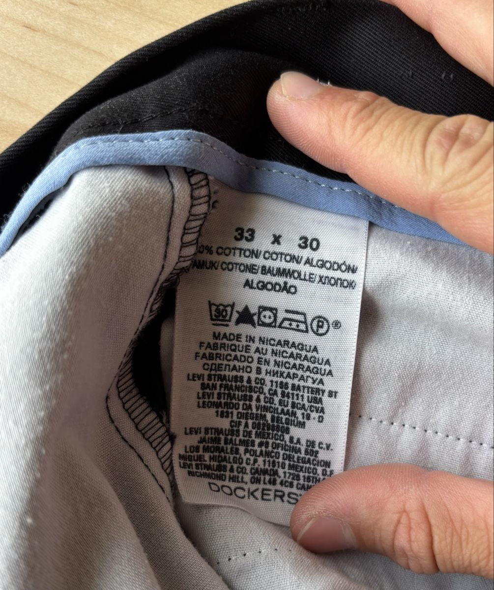 Pantaloni: Pantalon noir Dockers 33/30 – Usato da Denens venduto da RomainSecondeMain 4