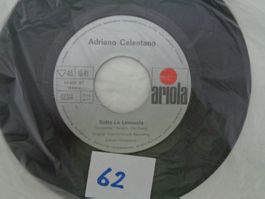 4 Vinyl Singles – Adriano Celentano - Vintage