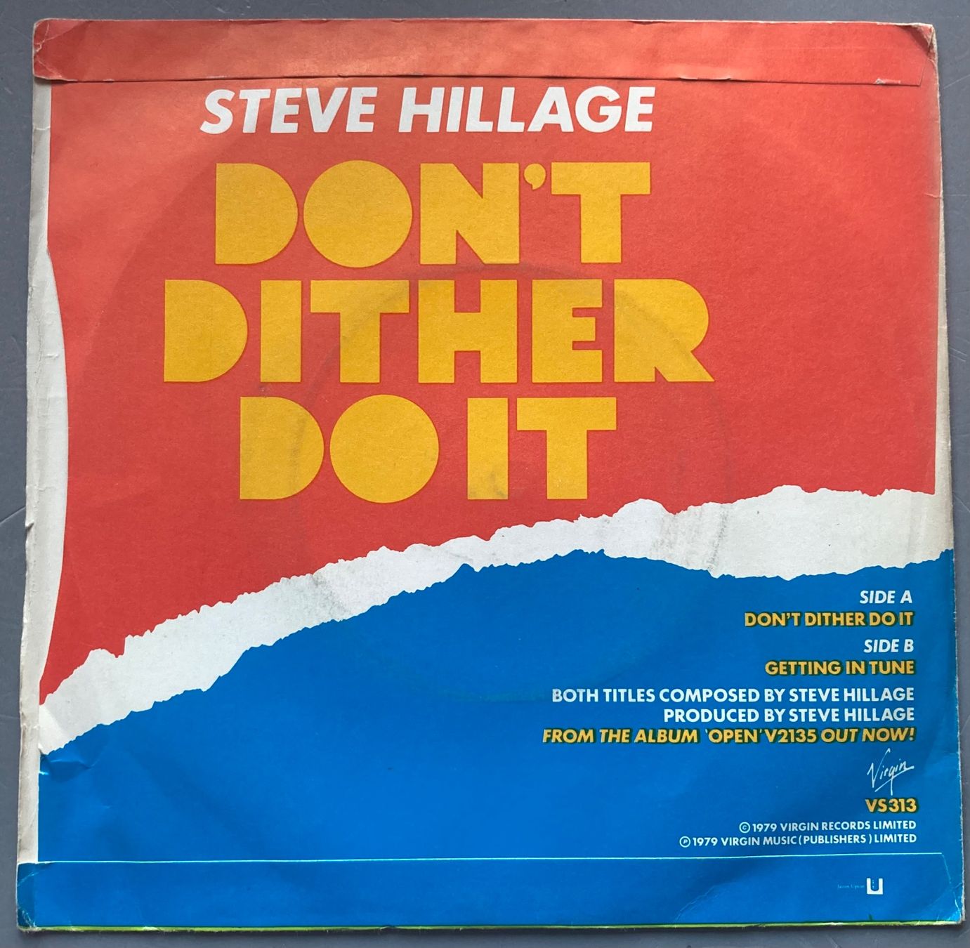Vinyles: STEVE HILLAGE - DON'T DITHER DO IT – D'occasion à Poliez-Pittet par Newtown-Records 1