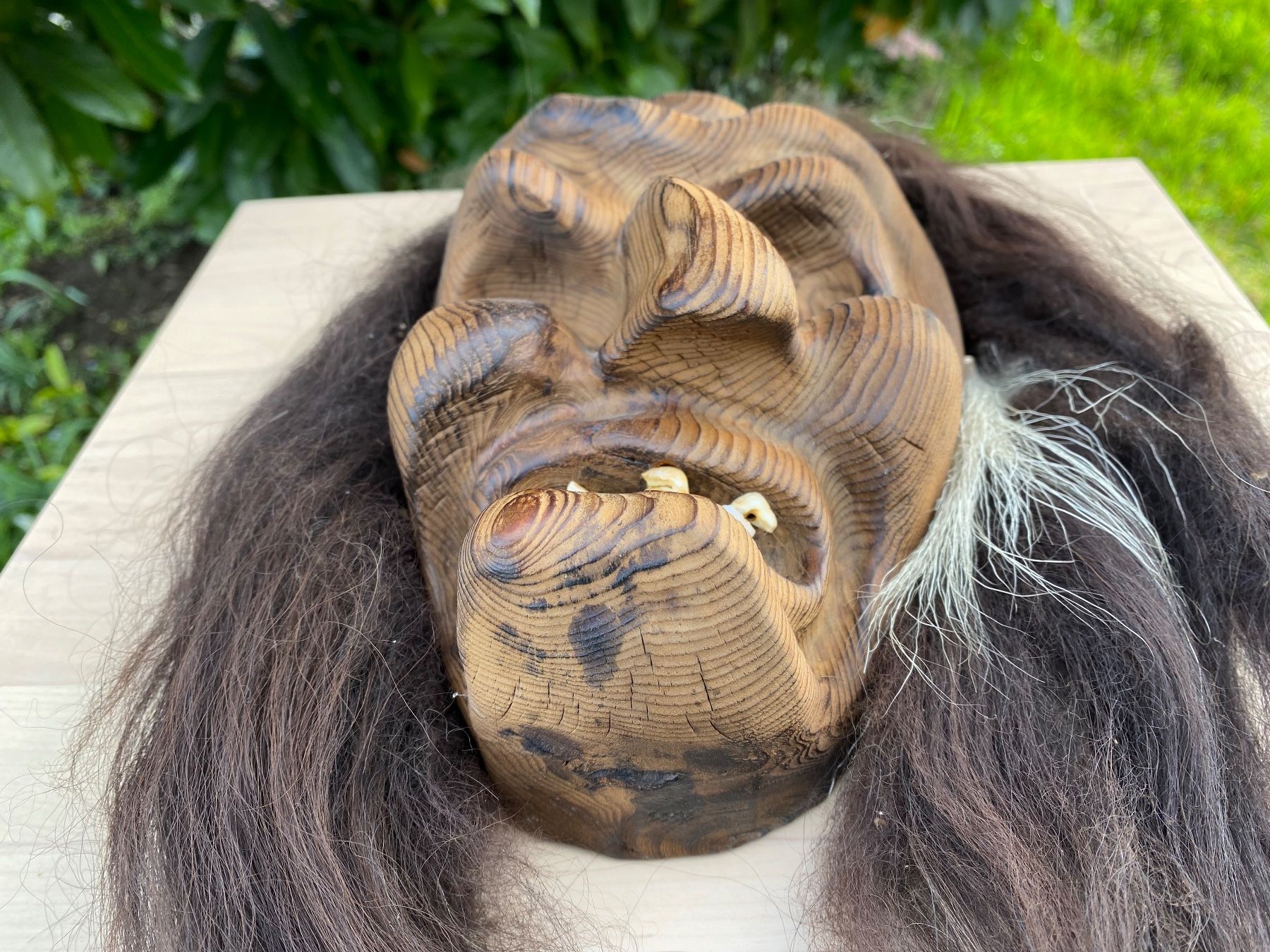 Sonstige Antiquitäten & Kunst: sehr schöne Walliser / Lötschentaler Holzmaske – Gebraucht aus Feldbach von Fea1 4