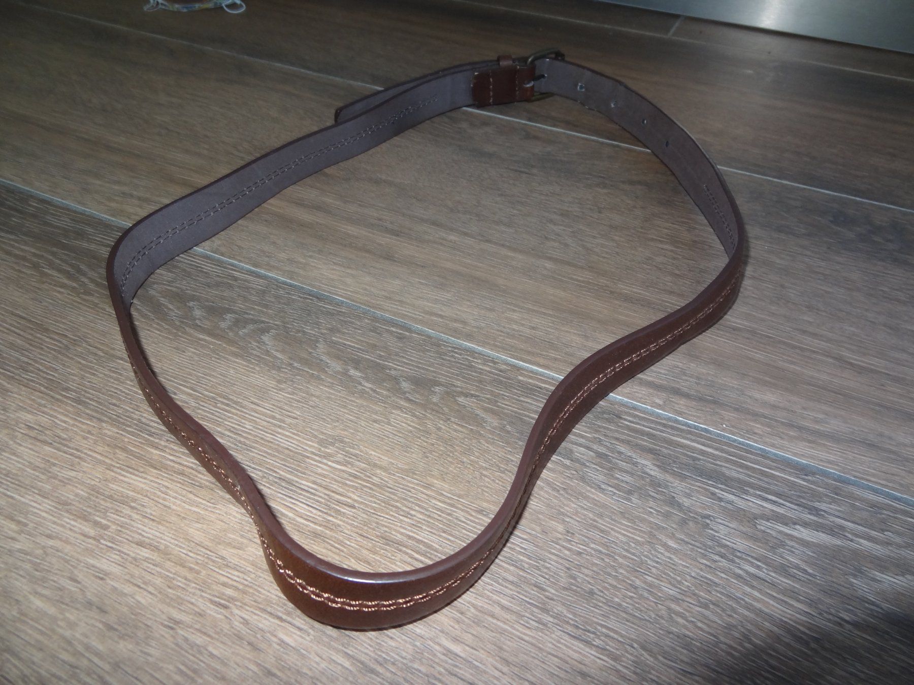 Gürtel: Ceinturemarron, boucle bronze, taille 83-100cm – Gebraucht aus Satigny von salvatore73 3