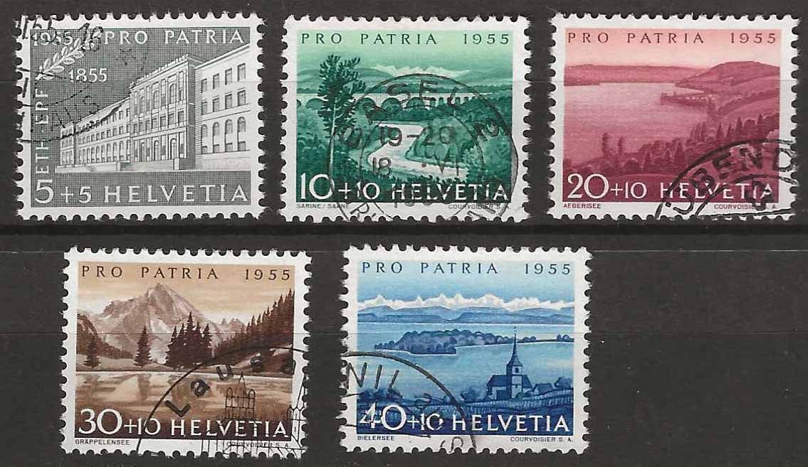 Tous les timbres: PP055 - Pro Patria 1955  obl. – D'occasion à Trélex par Phil_Albert