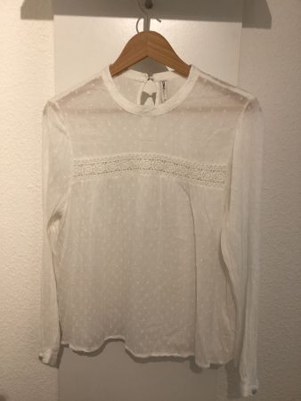 Langarmbluse weiss