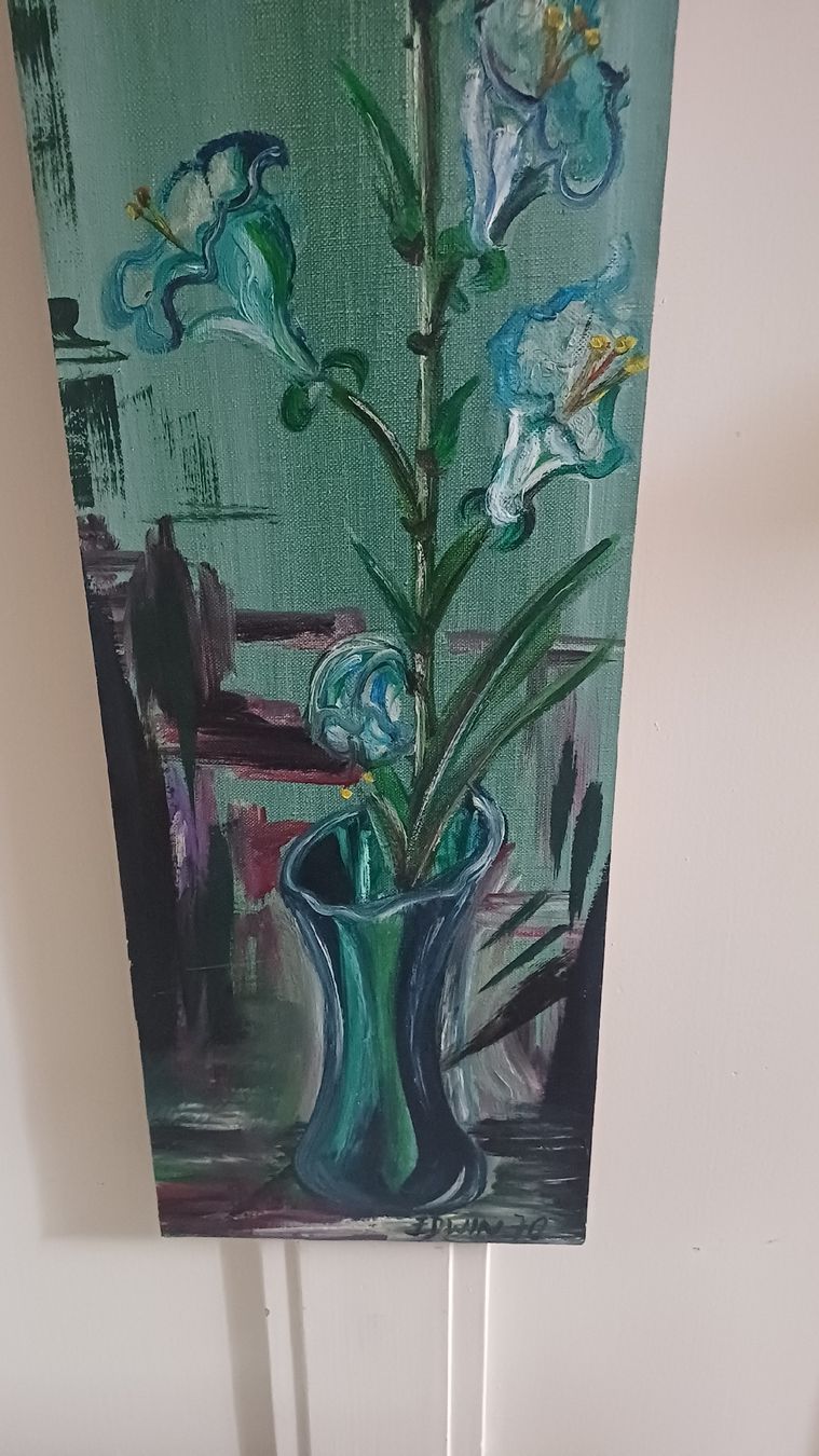 Posters & Illustrations: Schönes Blumenbild Handbemalt  – D'occasion à Flawil par Naphtali 1